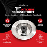 SinkShroom Revolutionary Clog-Free Sink Strainer Basket, 2-Pack, Stainless Steel