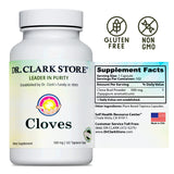 Dr Clark Store Cloves Vegetarian, 500mg, 102 Tapioca Capsules – Helps Maintain Liver Performance and Blood Circulation