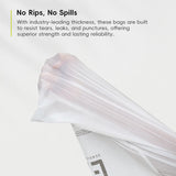 EKO Extra Strong 21 Gallon Large Trash Bags, Heavy-Duty Drawstring Kitchen & Household Garbage Bags (80L), Leak-Resistant, 110 Count, Code G