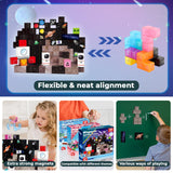 Goody King 100PCS Space Rocket Magnetic Building Blocks |Space Adventure Magnetic Tile Set, STEM Montessori Stacking Toy, Building Playsets for Boys and Girls Ages 3-10,Sensory Tile Christmas