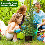 PERSZEN 15 Pack Stackable Plant Support Stakes, Garden Trellis for Climbing Plants Indoor and Outdoor Use, Plant Accessories for Potted Plants Monstera, Plant Sticks for Climbing Plant Stems