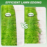LASTOOLS Wheel Rotary Edger Lawn Tool, Sidewalk 66.7Inch Manual Lawn Edger, Grass Edge Trimmer, Adjustable Stainless Steel Handle with Cushion Grip,Soil,Garden and Yard Tool