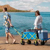 Beach Wagon with Big Wheels for Sand, Flip-Out Tailgate, 330 lb Capacity