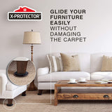 Furniture Sliders for Carpet X-PROTECTOR - 16 PCS Best Heavy Moving Pads 3 1/2" - Sliders for Furniture. Move Your Furniture Easy with Reusable Furniture Movers Sliders for Carpets!
