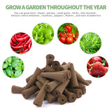 TISOHUGO 100 Pack Grow Sponges, Seed Pods Replacement Root Growth Sponges Compatible with AeroGarden, Moldy-Free, Sponges Kit with 10 Pod Labels for Hydroponic Indoor Garden System