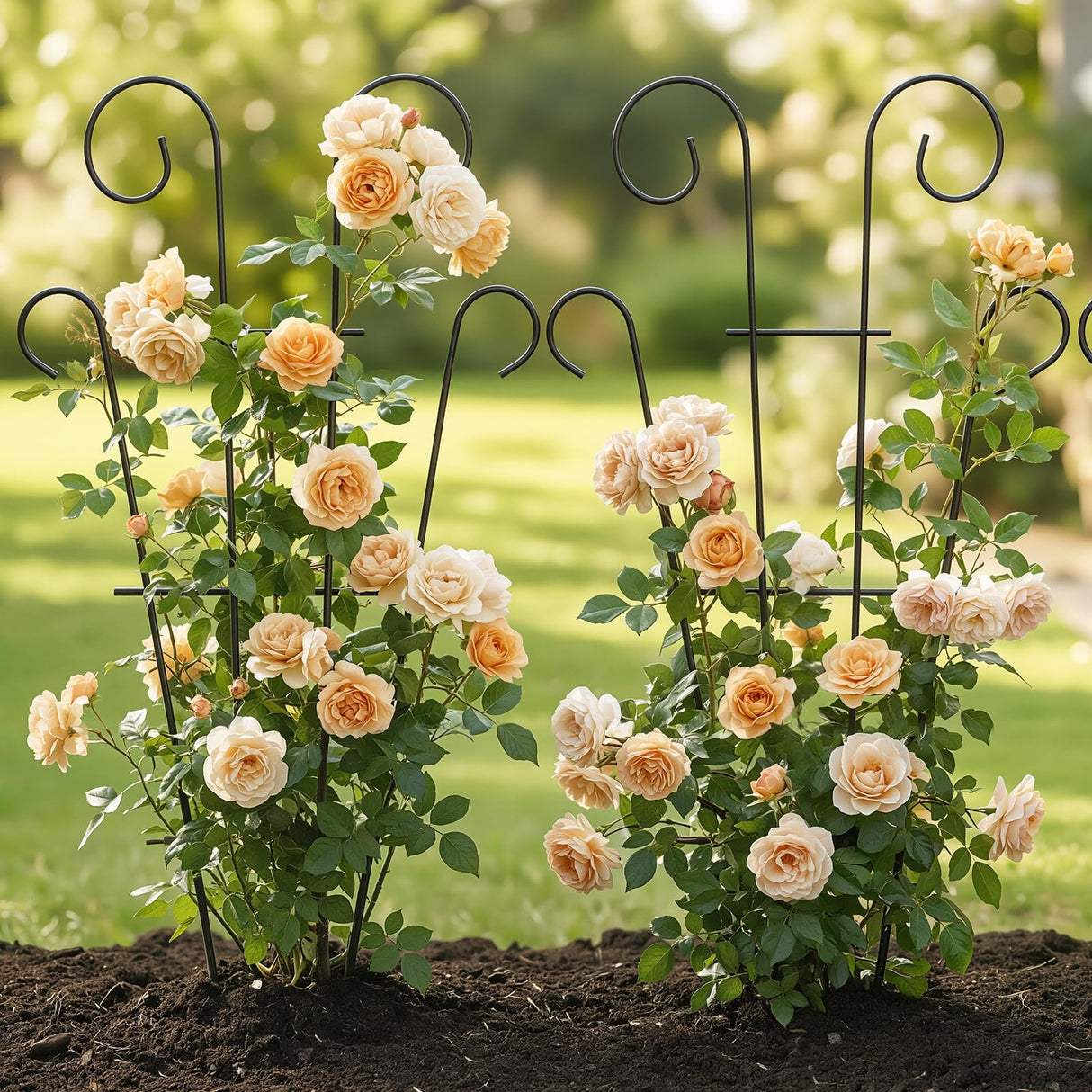 Thealyn 4 Pack 23 Inch Plant Trellis for Potted Plants