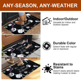 2 Pack Holiday Doormat Set, Halloween Mat & Christmas Mat, 31.5”x20” Non Slip Front Door Rugs, Seasonal Entryway Mats for Indoor Porch, Welcome & Merry Christmas Decor