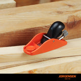 JORGENSEN No.101 Mini Wood Planer - Mini Hand Planer for Woodworking, Block Plane, Small Hand Plane for Trimming, Wood Planing, Craft, Professional Ductile Iron Body, Adjustable Cutting Depth