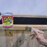 Flex Seal Liquid, Rubber Coating Sealant, Waterproof, Flexible, Breathable, and UV Resistant, Roof Repair, Basements, RV, Campers, Trailers, Marine, EPDM, Masonry, Clear, 32 oz