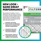 Filterbuy 10x30x1 Air Filter MERV 8 Essential Dust & Allergy Defense (3-Pack), Electrostatic Pleated HVAC AC Furnace Filters Replacement (Actual Size: 9.50 x 29.50 x 0.75)