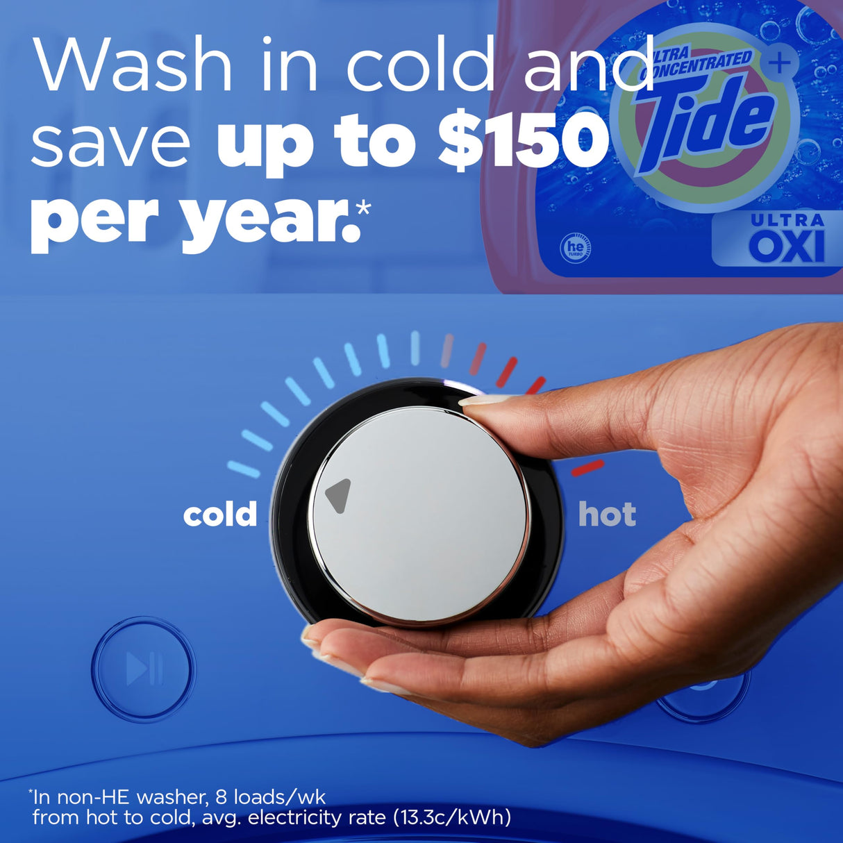 Tide Ultra Oxi Liquid Laundry Detergent HE Compatible, 94 Loads, 132 fl oz (Packaging May Vary)