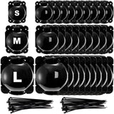Elsjoy 30 Pack 3 Sizes Plant Root Growing Box with 120 pcs Zip Ties, Air Layering Propagation Ball Kit Reusable Tree Rooting Grafting Tools, Root Propagation Ball Set for Fast Propagation