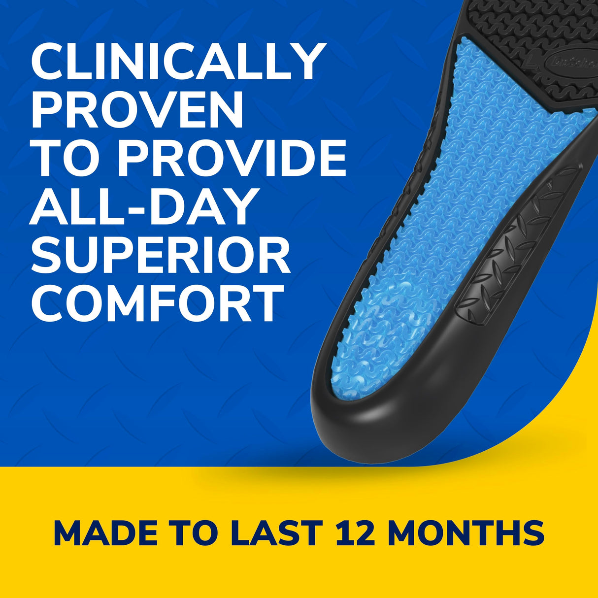 Dr. Scholl's Work Insoles (Pack) // All-Day Shock Absorption and Reinforced Arch Support That Fits in Work Boots and More (for Men's 8-14, Also Available for Women's 6-10) 1 Pair (Pack of 2) 2 Count