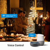 DEWENWILS WiFi Smart Yard Stake Plug with 6 Outlets, Voice Control, Waterproof Power Stake Timer with 6Ft Cord, Alexa&Google Assistant Compatible, 1875W/15A, for Halloween/Christmas Decoration Lights