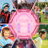 PROHEAR 032 Kids Ear Protection - Noise Cancelling Headphones Ear Muffs for Autism, Toddlers, Children - Pink