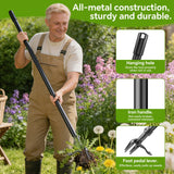 Weed Puller Tool – 45" All-Metal Stand Up Heavy Duty Weeder Hand Tool with 4-Claw Steel Head & Long Handle, Garden Weeding Tool for No Bending or Kneeling, Back & Knee Friendly, Easily Removes Weeds