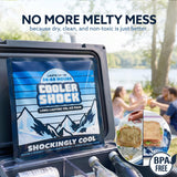 Cooler Shock Reusable Prefilled Ice Packs for Coolers & Lunch Boxes - 48 Hours Long Lasting Cold Freezer Packs for Lunchbox, Non-Toxic Gel Ice Pack for Camping, Lunch Bags, Road Trips, 2 Pack(10"x10")
