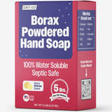 Grit Go Borax Powdered Hand Soap – Heavy-Duty Cleaning, 100% Water Soluble, Septic Safe, Cuts Grease, Oil & Dirt (5 lbs)