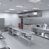 AmGood 24 in. x 60 in. Stainless Steel Work Table | Metal Kitchen Food Prep Table | NSF