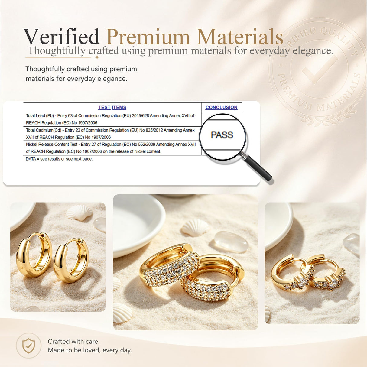 Wgoud 12 Pairs Small 14K Gold Plated Chunky Hoop Earrings for Women Hypoallergenic Lightweight Gold/Silver Hoop Earring Set for Sensitive Ears Trendy Cartilage Huggie Hoops Stacks for Multiple Piercing Jewelry (Gold-6 pairs- round)
