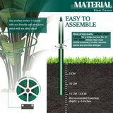 6-Pack 31.5” Plant Support Stakes, Steel Plant Cage & Peony Tomato Hydrangea Cage, Garden Stakes for Outdoor Plants, Heavy-Duty Plant Stakes, 16.7” Support + 14.8” Extension Tubes