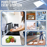 10 Pcs Water Absorbent Mats - 13.8" x 15.8" Reusable Water Absorbing Pads for Home, Kitchen, Garage, and Basement - Hand-Wringable Quick-Dry Water Absorbers (1 Pack, 10 Pcs)