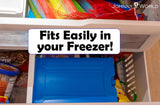 Johnny World Nice & Cold - Large Slim Ice Pack 12" x 8" – Reusable Freezer Pack for Coolers, Lunch Boxes, Camping, Beach, and Travel – Fill with Water, Freeze, and Reuse – Long-Lasting Cold