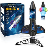 Rocket Launcher for Kids -200 Feet of Flight Altitude, Auto Electric Rocket Toys with Safe Parachute, Outdoor Summer Yard Toys Christmas Birthday Gifts for Boys & Girls Age 6 7 9 10 12 8-13 Years Old
