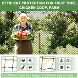 DQS Bird Netting 50' x 50', 2.4" Square Mesh Garden Netting, Poultry Net