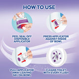 Lysol Automatic Toilet Bowl Cleaner, Lavender, (Pack of 4, 24 Count Total)