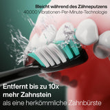 Aquasonic Black Series Ultra Whitening Toothbrush – ADA Accepted Electric Toothbrush- 8 Brush Heads & Travel Case – 40,000 VPM Electric Motor & Wireless Charging - 4 Modes w Smart Timer