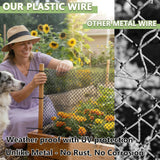 Tilvex 15.7" x10' Plastic Mesh Fence Roll,Heavy Duty Chicken Wire