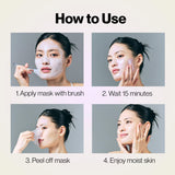 EARTHWARD Salmon DNA PDRN Collagen Pearl Mask | Hydrating Pink Glow Mask | for glass skin younger looking Korean Skincare 2.53 fl.oz