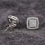 TRUMIUM Stud Earrings for Men Women Cubic Zirconia Hypoallergenic Studs
