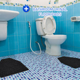 Nuanchu 20 Pack Urinal Mats for Men, Non-Slip Urinal Floor Mats for Commercial Use, Highly Absorbent, Bathroom Floor Pads for Men's Restroom (Black)