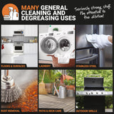 Calyptus 50% Pure Concentrated Vinegar | Maximum-Performance (12.5X) Power | Technical Grade | Dilutes Easily to 5% Acidity (1.5 Cups per Gallon) | Home and Outdoor Cleaning Concentrate | 4 Gallon