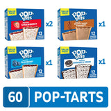 Pop-Tarts Toaster Pastries, Breakfast Foods, Kids Snacks, Value Pack, 4-Flavor Variety Pack (5 Boxes, 60 Pop-Tarts)