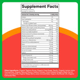 SmartyPants Organic Kids Multivitamin Gummies: Omega 3 (ALA), Vitamin D3, C, Vitamin B12, B6, A, K & Zinc for Immune Support, Biotin, Vegetarian, Three Fruit Flavors, 120 Count (30 Day Supply)