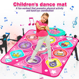 Unicorn Dance Mat for Girls, LED Music Pad, 5 Game Modes, Gift for Kids 3+