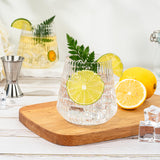 BESTSTAR 36 Pcs 12 oz Plastic Ribbed Wine Glasses, Reusable Champagne Glasses Elegant Whiskey Glasses Ideal for Weddings, Bars, Christmas, Halloween,Holidays,pool party,Daily Use