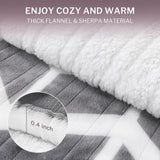 VENTIMI Heated Throw Blanket, 5 Heat Levels & 3 Hours Auto Off, Grey