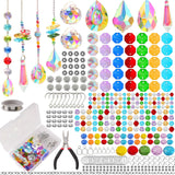 LPKADQA 500PCS DIY Sun Catcher Kit, Crystal Beads for 12 Suncatchers DIY