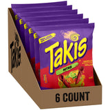 Takis Nitro Rolled Spicy Tortilla Chips, Habanero Lime Flavored Hot Chips, Multipack 6 Individual Bags, 4 Ounces Each