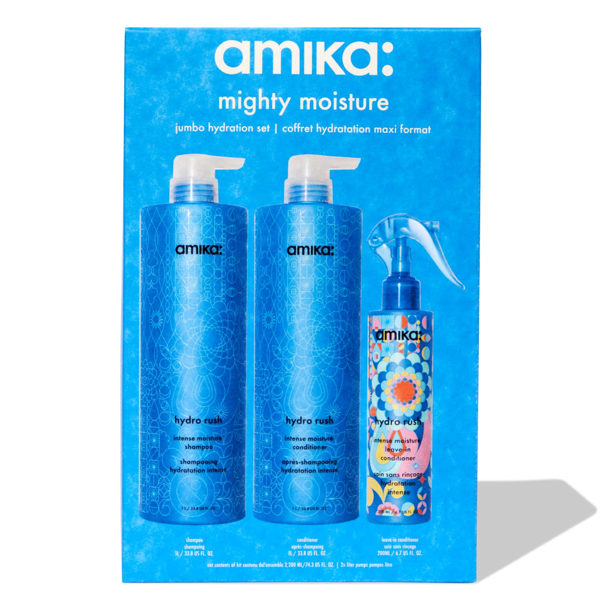 amika Mighty Moisture Jumbo Hydration Set