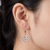 Sterling Silver Celtic Leverback Earrings