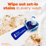 Tide Oxi Boost Power PODS Laundry Detergent Pods, 45 Count, HE Compatible, Stain Remover Plus Oxi Power, Removes Tough Set-In Stains