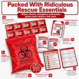 Hawkrown Sharting Survival Kit - Funny Gag & White Elephant Gifts for Men