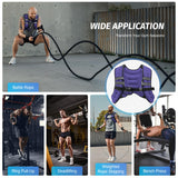 ZELUS Weighted Vest, 6lb/8lb/12lb/16lb/20lb/25lb/30lb Weight Vest with Reflective Stripe for Workout, Strength Training, Running, Fitness, Muscle Building, Weight Loss, Weightlifting, Violet(8 lb)