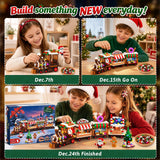HOGOKIDS Advent Calendar 2026 Gingerbread Train Building Toy with LED Light
