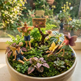 PRETMANNS Fairy Garden Accessories Outdoor Kit, Fairy Figurines, 4 Piece
